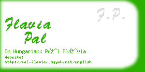 flavia pal business card